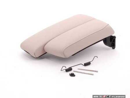 ES#1305225 - 51169204961 - Split Center Armrest - Oyster Dakota Leather - Featuring a sliding driver's side armrest - Genuine BMW - BMW