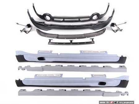 ES#2102031 - 51192180855 - MINI Countryman JCW Style Aerodynamic Package For S, SX, JCW Primed - Sold As Kit - (NO LONGER AVAILABLE) - Upgrade to the sporty MINI bumpers skirts and side skirts R60 MINI John Cooper Works Body Kit - Genuine MINI - 