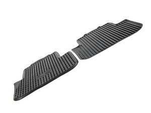 ES#450233 - 8K0061511041 - Rear All Weather Rubber Floor Mats - Satin Black - Deep grooves to trap dirt, water, and snow - Genuine Volkswagen Audi - Audi