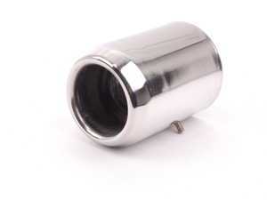 ES#40499 - 18302753096 - Exhaust Pipe Tip Chrome - Priced Each - Standard chrome tip with round bottom design - Longer design - Genuine MINI - MINI