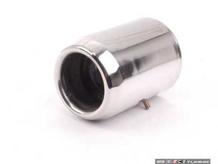 ES#40499 - 18302753096 - Exhaust Pipe Tip Chrome - Priced Each - Standard chrome tip with round bottom design - Longer design - Genuine MINI - MINI
