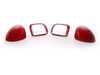 ES#2138995 - 51192185768 - JCW Design Package - Power Fold Mirror  - (NO LONGER AVAILABLE) - JCW red highlights for your Countryman / Paceman - Genuine MINI - 