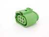 ES#351194 - 3D0973733F - Connector Housing - 6-Pin - Green connector connects to outer tail light housing - Genuine Volkswagen Audi - Audi