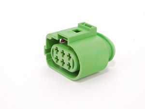 ES#351194 - 3D0973733F - Connector Housing - 6-Pin - Green connector connects to outer tail light housing - Genuine Volkswagen Audi - Audi