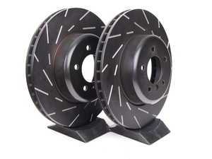 ES#2072358 - USR1390 - Front Ultimax USR Sport Rotors - Pair - Upgrade to a slotted rotor for improved braking - EBC - BMW