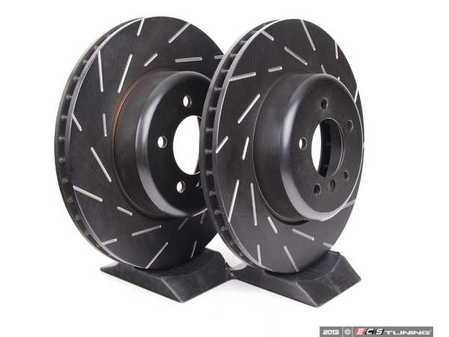 ES#2072358 - USR1390 - Front Ultimax USR Sport Rotors - Pair - Upgrade to a slotted rotor for improved braking - EBC - BMW