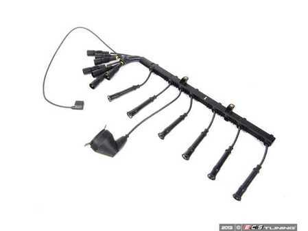 ES#27956 - 12121720529 - E30 Ignition Wire Set - Includes ignition coil wire and conduit - Genuine BMW - BMW
