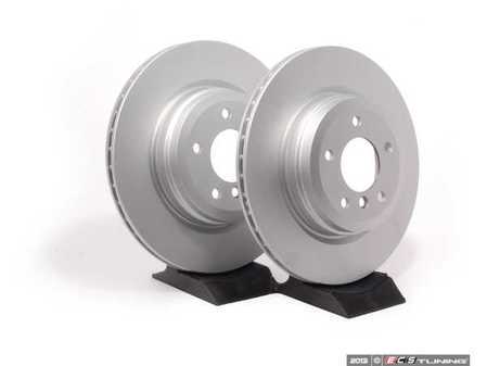 ES#2612415 - 34216855004KT2 - Rear Brake Rotors - Pair (336x22) - Featuring a protective Meyle Platinum coating. - Meyle - BMW
