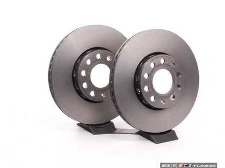 ES#260950 - 8E0615301QKT4 - Front UV Coated Brake Rotors - Pair (288x25) - Features Brembo's special UV paint treatment that guarantees superior corrosion resistance. - Brembo - Audi Volkswagen