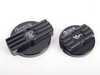 ES#2609213 - FMCAPS2-BLK - Coolant And Oil Caps - Black  - (NO LONGER AVAILABLE) - Add some class to your engine bay with these alloy caps - Forge - 