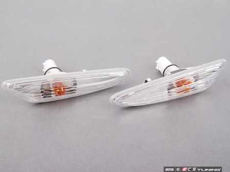 ES#2602599 - 63137165915FERKT - Clear Fender Side Marker Set - (NO LONGER AVAILABLE) - Direct replacement for your amber fender side markers - FER - 