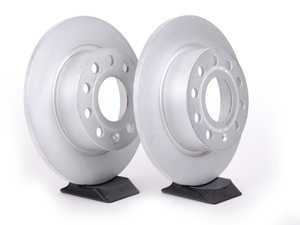 ES#2608085 - 1K0615601ABKT - Rear Brake Rotors - Pair (253x10) - Restore the stopping power in your vehicle - Genuine Volkswagen Audi - Audi Volkswagen