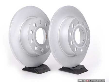 ES#2608085 - 1K0615601ABKT - Rear Brake Rotors - Pair (253x10) - Restore the stopping power in your vehicle - Genuine Volkswagen Audi - Audi Volkswagen