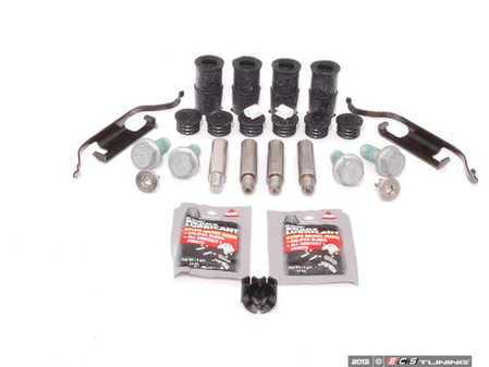 ES#2587169 - 34212227671INKT - Rear Pad And Rotor Installation Kit - Includes everything to install new rear brakes including guide bolts and bushings - Assembled By ECS - BMW