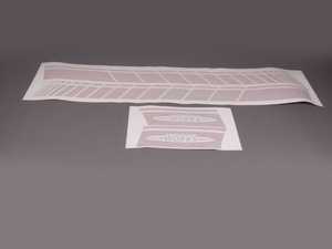 ES#2537768 - 51142232635 - JCW Side Stripes Pair - Red - (NO LONGER AVAILABLE) - Foil Decor stripes located on the door and side rear panel - Genuine MINI - 