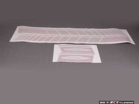 ES#2537768 - 51142232635 - JCW Side Stripes Pair - Red - (NO LONGER AVAILABLE) - Foil Decor stripes located on the door and side rear panel - Genuine MINI - 