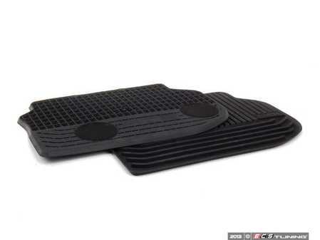 ES#1897938 - 51472153889 - Basic Line Rubber Floor Mat Set - Rear - Protects your floor and carpet from moisture - Genuine BMW - BMW