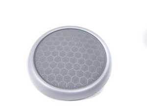 ES#99019 - 51417036317 - Speaker Grille Cover Woofer - Silver - Used for the lower door speaker or rear. - Genuine MINI - MINI