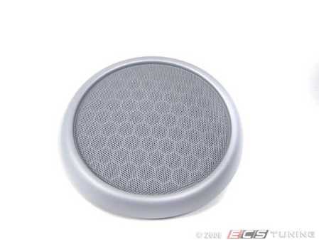 ES#99019 - 51417036317 - Speaker Grille Cover Woofer - Silver - Used for the lower door speaker or rear. - Genuine MINI - MINI