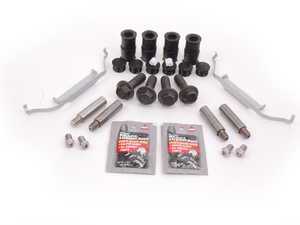 ES#2603038 - 34111156989KT1 - Front Pad And Rotor Installation Kit - Includes everything to install new front brakes including guide bolts and bushings - Assembled By ECS - BMW
