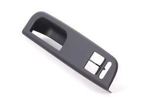 ES#9733 - 3B1867171DA94 - Left Grab Handle Window Switch Cover - Satin Black - (NO LONGER AVAILABLE) - For 2 Door vehicles with power windows - Genuine Volkswagen Audi - Volkswagen