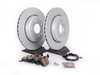 ES#2515296 - e46123456 - Rear Brake Service Kit - Featuring Meyle coated rotors and ECS DD23 "Daily Driver" ceramic pads. - Assembled By ECS - BMW