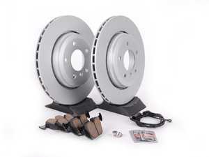 ES#2515296 - e46123456 - Rear Brake Service Kit - Featuring Meyle coated rotors and ECS DD23 "Daily Driver" ceramic pads. - Assembled By ECS - BMW