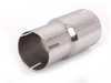 ES#3361 - 002497ECS01A - Stainless Steel Exhaust Sleeve Adapter - 55mm O.D. To 2.5" I.D. - (NO LONGER AVAILABLE) - Fits directly with OEM sleeve clamp for connecting aftermarket DPs or exhaust systems - ECS - 