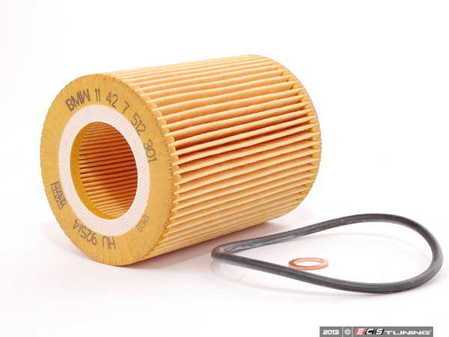 ES#24008 - 11427512300 - Oil Filter Kit - Includes filter, O-ring, and copper washer. - Genuine BMW - BMW