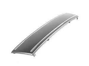 ES#251316 - 4F0807285BL1QP - License Plate Filler - Grey - Replaces ugly factory plate bracket with a smooth surface - Genuine Volkswagen Audi - Audi