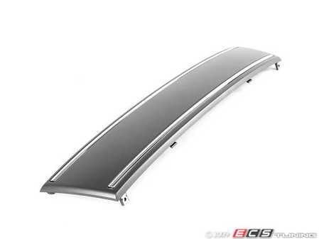ES#251316 - 4F0807285BL1QP - License Plate Filler - Grey - Replaces ugly factory plate bracket with a smooth surface - Genuine Volkswagen Audi - Audi