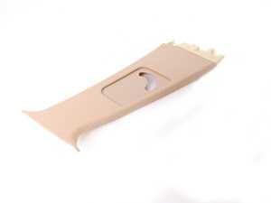 ES#111495 - 51437013940 - "B" Pillar Trim - Upper Right - (NO LONGER AVAILABLE) - Sandbeige/Light Beige, located center of vehicle, where upper seat belt mount attaches - Genuine BMW - 