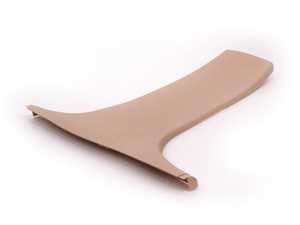 ES#113871 - 51438207197 - "B" Pillar Trim - Lower Left - Sandbeige/Light Beige, located center of vehicle on left side next to driver seat - Genuine BMW - BMW