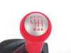 ES#4268894 - 99742407592DRB - GT2 RS Alcantara Shift Knob And Boot - Volcano grey and red alcantara shift knob - Genuine Porsche - Porsche