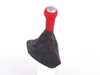 ES#4268894 - 99742407592DRB - GT2 RS Alcantara Shift Knob And Boot - Volcano grey and red alcantara shift knob - Genuine Porsche - Porsche