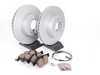 ES#2603258 - 34116854998KT2 - Front Brake Service Kit - Featuring Zimmermann brake rotors and ECS DD23 Daily Driver ceramic pads - Assembled By ECS - BMW