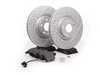 ES#2561952 - 8E0301TXSGMTKT - Performance Front Brake Service Kit - (NO LONGER AVAILABLE) - Featuring ECS GEOMET Drilled & Slotted rotors and Hawk HPS pads - Assembled By ECS - 