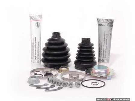 ES#2594385 - 1J0498201JKT - Front Inner And Outer CV Joint Refresh Kit - Why risk tearing the same axle out twice? This kit includes front inner and outer CV Joint Boots to service one axle. - Genuine Volkswagen Audi - Volkswagen
