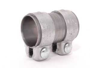 ES#454249 - 8N0253145 - Dual Clamp Exhaust Sleeve - Priced Each - Connects rear muffler to center muffler. 52mm - Genuine Volkswagen Audi - Audi Volkswagen