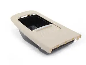Rear Console Storage Tray With Cover - Cream Beige