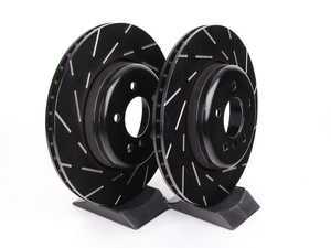 ES#2072344 - USR1219 - Rear Ultimax USR Sport Rotors - Pair - Upgrade to a slotted rotor for improved braking - EBC - BMW