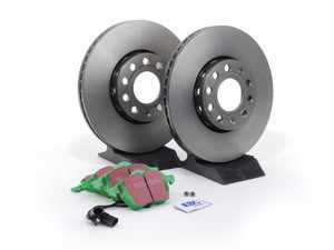 ES#2564977 - 8E0615301QKT - Front RPS Kit - Brembo Rotors & EBC Green Stuff Pads - Everything you need to service your front brakes in an afternoon - Assembled By ECS - Audi