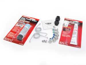 ES#2593766 - 8K0698470AKT3 - Rear Pad & Rotor Installation Kit - Includes hardware and anti-seize for pad & rotor replacement - Genuine Volkswagen Audi - Audi