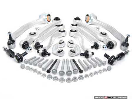 ES#2609119 - 8D0498998 -  Complete Front Control Arm Kit - Includes all front control arms and hardware - plus tie rod ends and sway bar end links! - 8D0498998 - Vaico - Audi Volkswagen