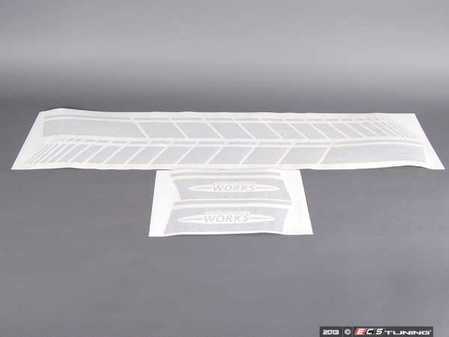 ES#2573088 - 51142232633 - JCW Side Stripes Pair - Black - (NO LONGER AVAILABLE) - Foil Decor stripes located on the door and side rear panel - Genuine MINI - 