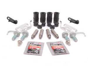 ES#2593981 - 34203414763KT1 - Rear Pad And Rotor Installation Kit - Includes everything to install new rear brakes including guide bolts and bushings - Assembled By ECS - BMW