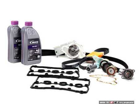 ES#4708 - 06C198479 V2 - Timing Belt Kit - Ultimate plus - Complete kit to service your timing belt, water pump, thermostat, and coolant - Assembled By ECS - Audi