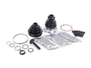 ES#2587125 - 3B0498203DKT3 - Front CV Joint Installation Kit - Includes all the boots and clamps you'll need to service one driveshaft - Assembled By ECS - Volkswagen
