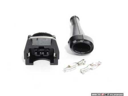ES#2608981 - 12521706121 - BMW 2-Pin Connector - Includes plug housing, female terminal ends and rubber dust boot - Bosch - BMW