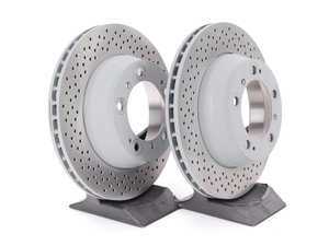 ES#2515699 - 99635240104KT - Rear Brake Rotors - Pair 11.77" (299mm) - Rear axle fitment - Both left and right - Genuine Porsche - Porsche